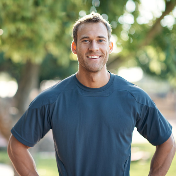 man smiling