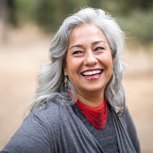 mature woman smiling