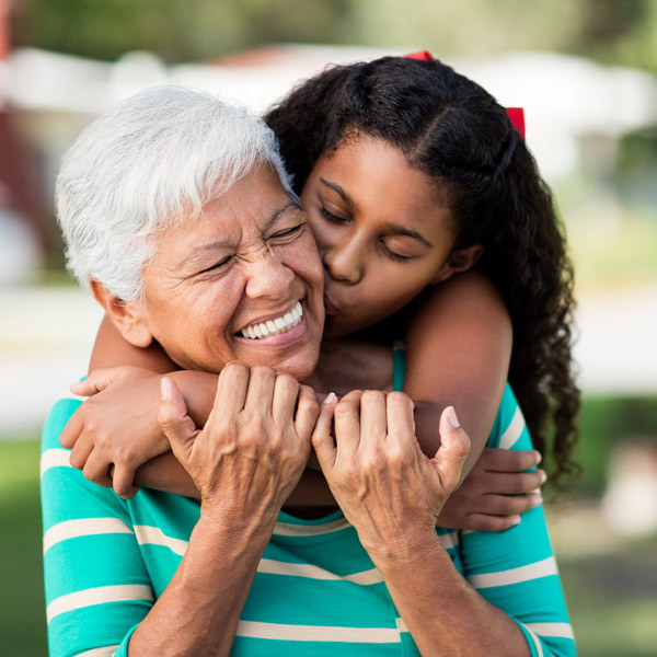 grandma and grandaughter